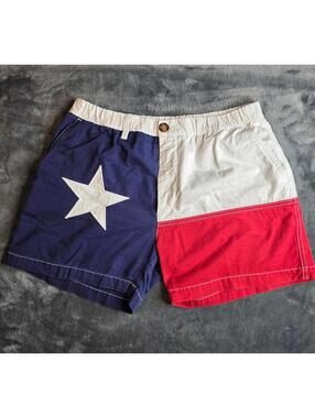 Men's Chubbies 5" Texas Flag Shorts Size Medium Made In USA